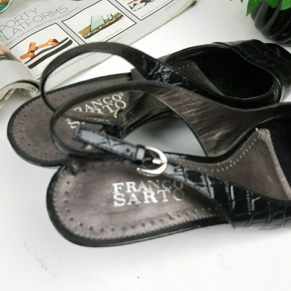 Franco Sarto Croc Embossed Arena Slingback - Picture 4 of 5